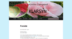 Desktop Screenshot of klarsyn.dk